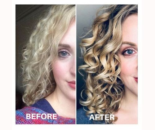 Curly Girl Method-before after
