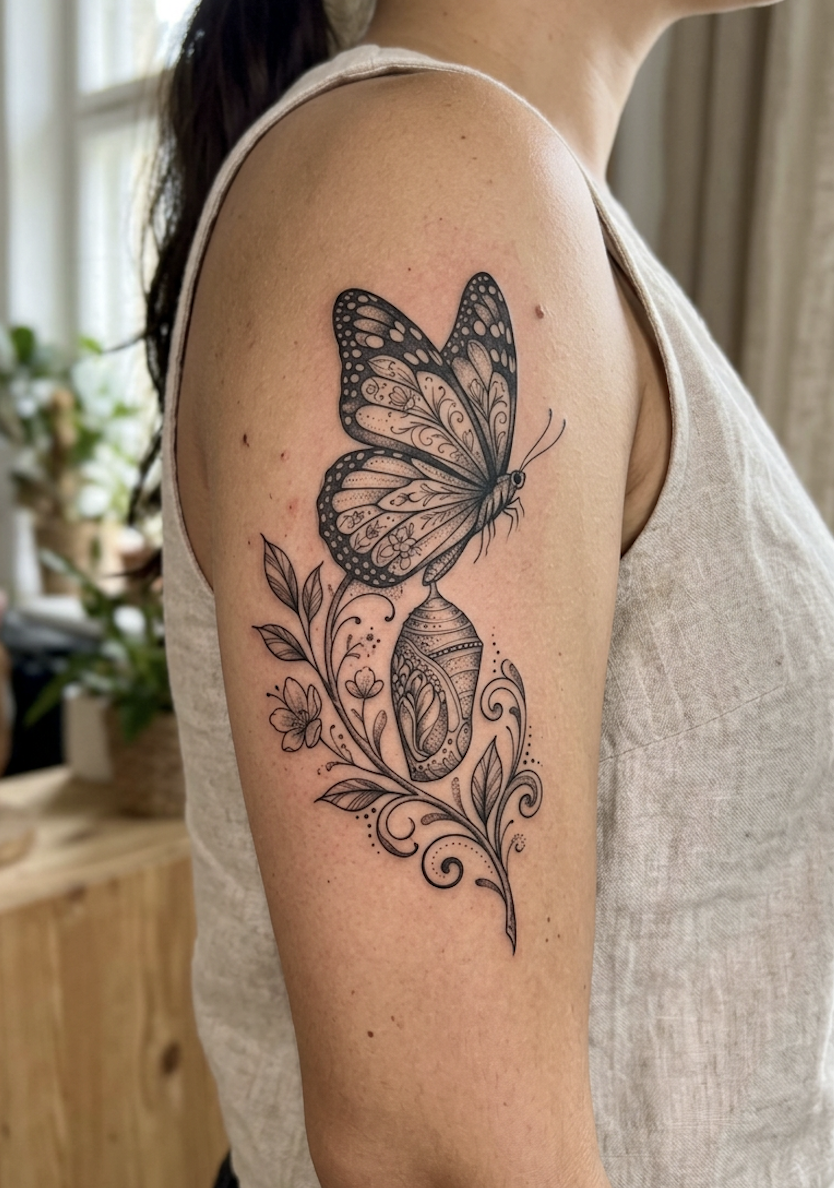 Butterfly tattoo— freedom and transformation