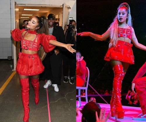 Ariana-grande-red-outfit