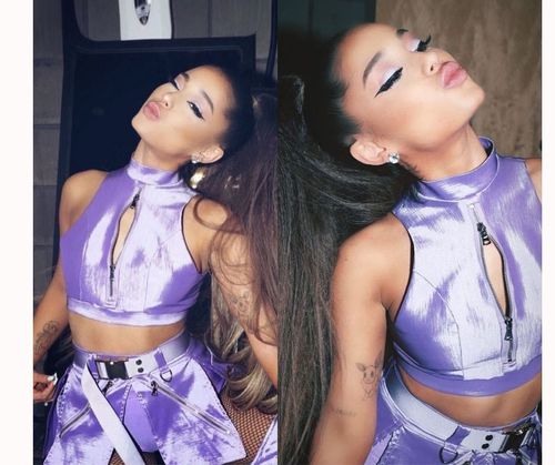 Ariana grande shop purple outfit