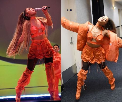Ariana-grande-orange-outfit