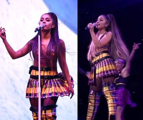 Ariana-grande-striped-outfit