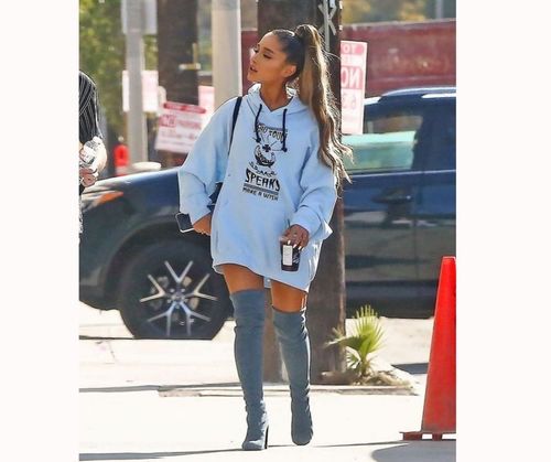 ariana grande outfits with jeans