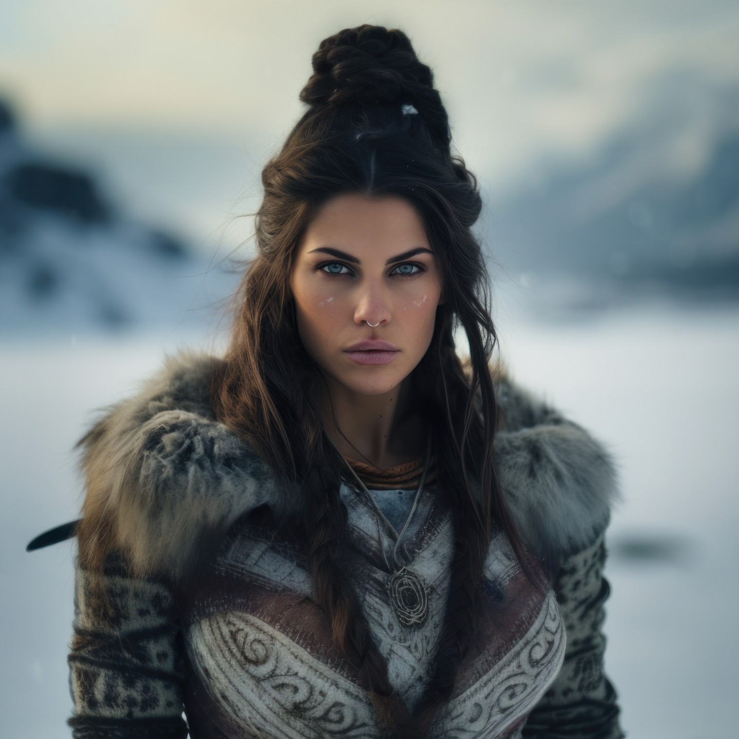 Viking Crown with Braid Updo