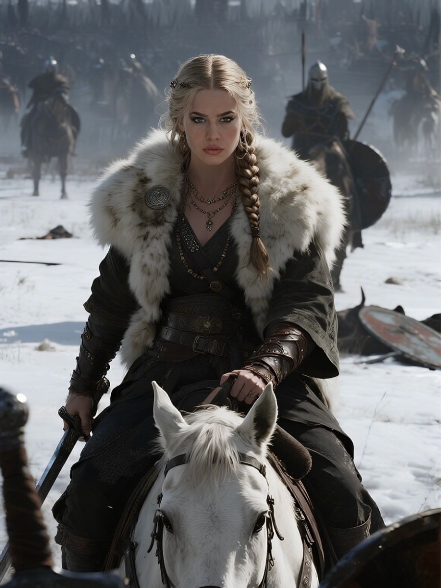 Shieldmaiden Half-Up Fishtail Crown