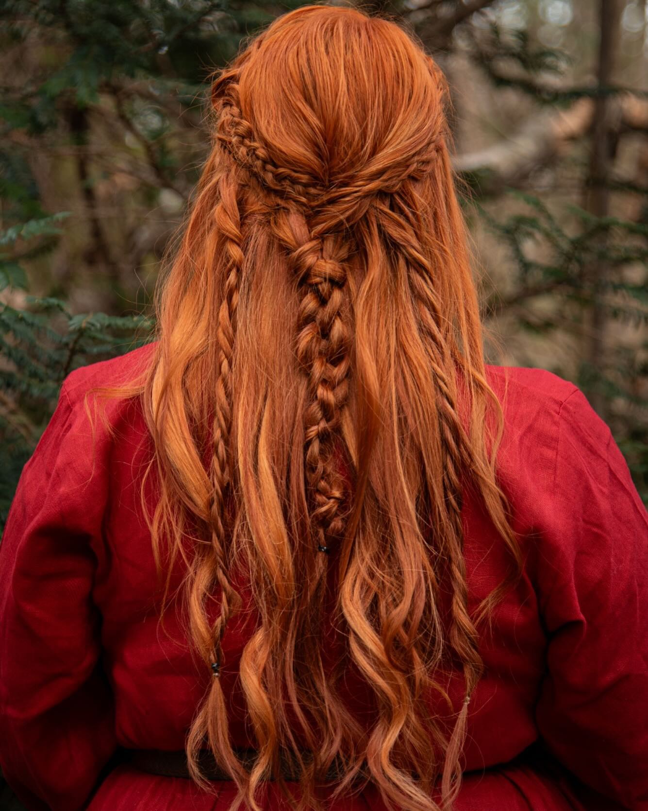 Side Weaves + Volume Mohawk Braid