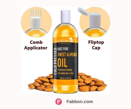 Wish Care Pure Cold Pressed Sweet Almond Oil for Hair and Skin