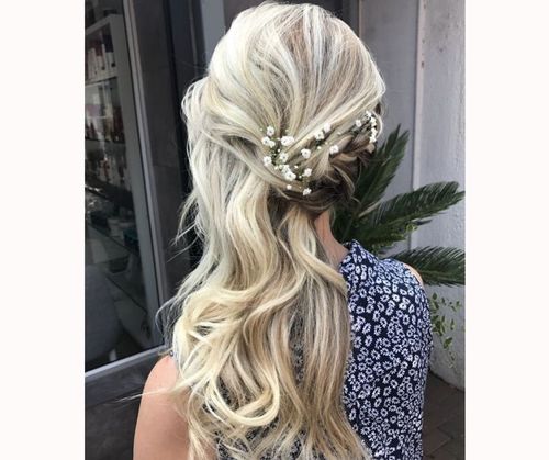 Sideswept Bridesmaid Hair