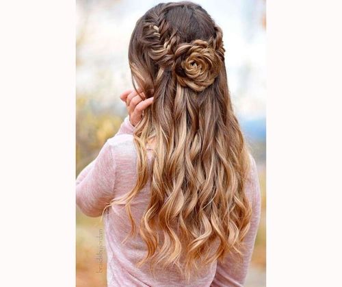 Chic Braided Half Up Half Down