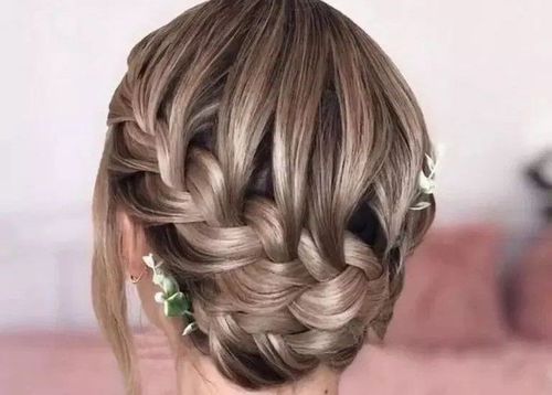 44 Halo braid updo