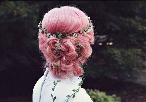 40 Colored wedding updos