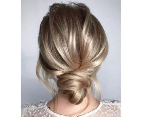 14 Low knot updo