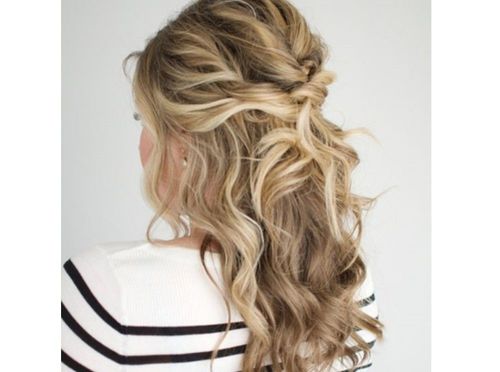 1 twisted half up hairstyle